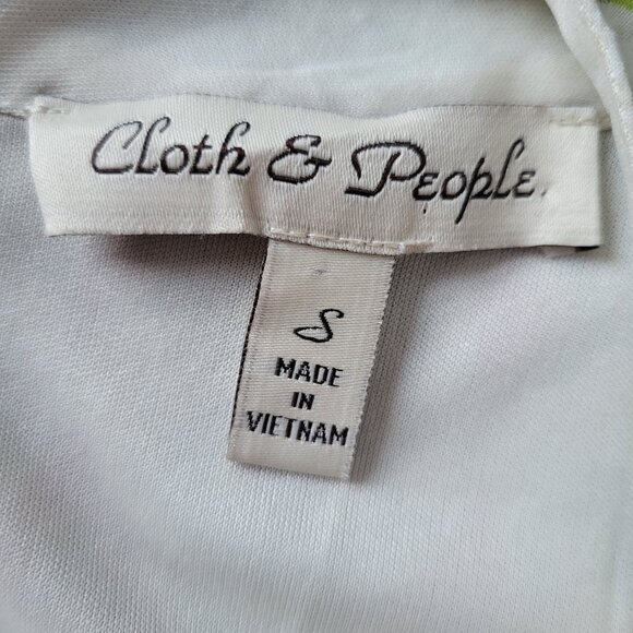 Cloth & People Sleeveless Casual Midi Dress, S, Western Print, Multi Color, EUC - Picture 5 of 8